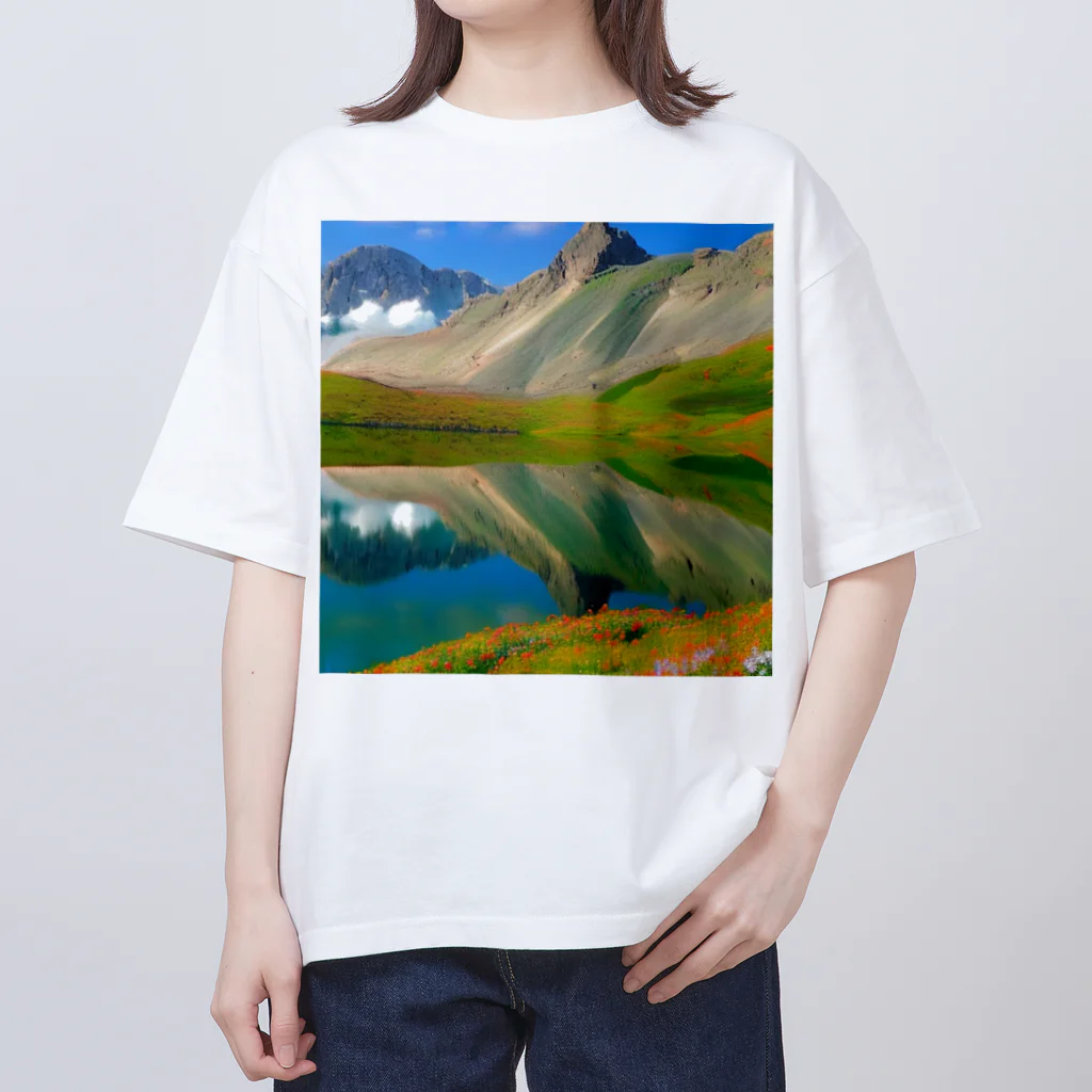 Rパンダ屋の「美しい風景」グッズ オーバーサイズTシャツ