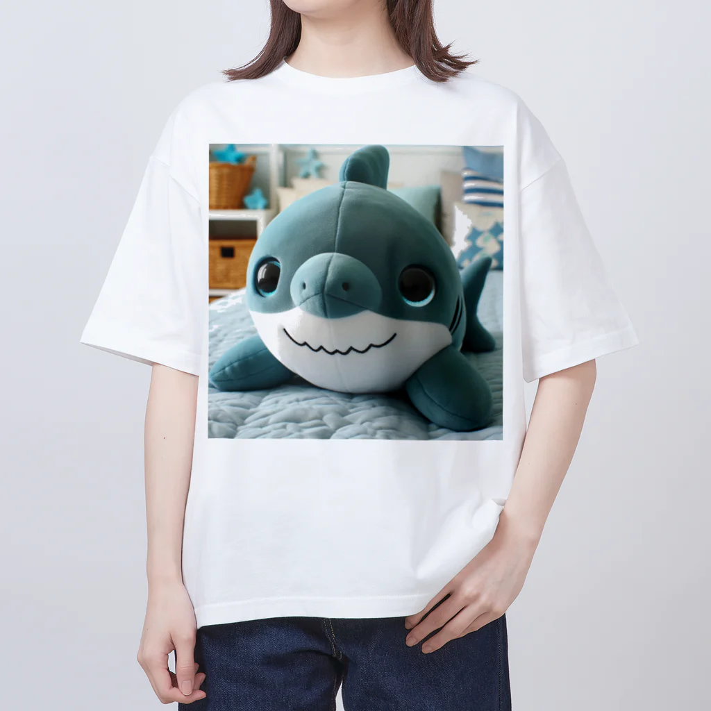 cute in cool shopの可愛いサメのぬいぐるみ オーバーサイズTシャツ