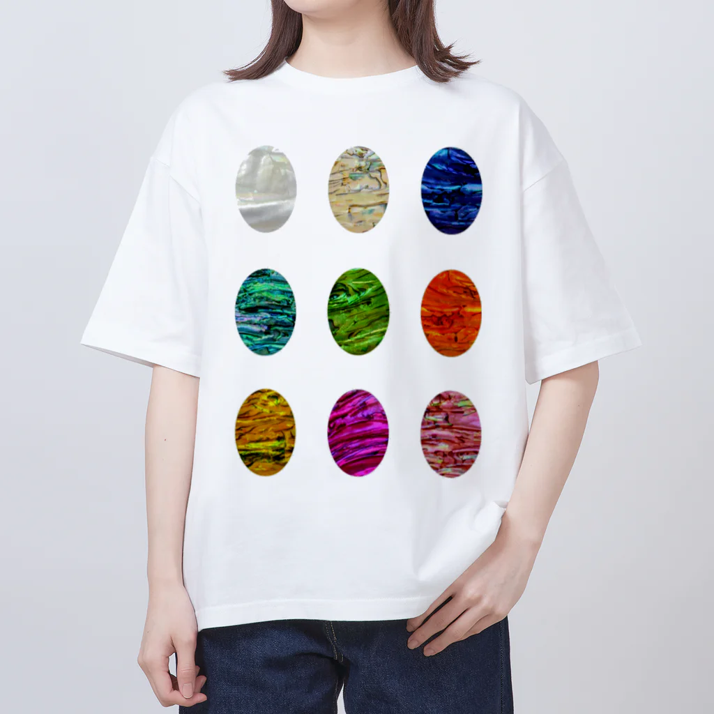 yurisacinの迷彩柄（１３)　縦 オーバーサイズTシャツ