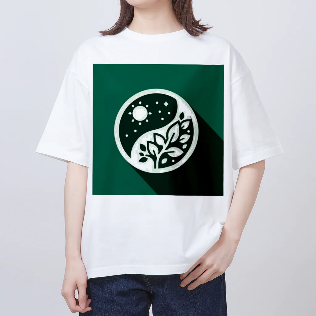 Qten369の地球を守ろう オーバーサイズTシャツ