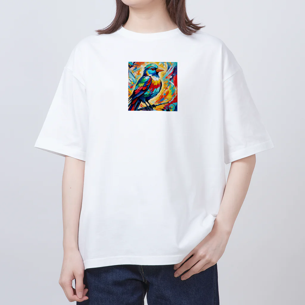 Hachi_Hachi_888のシマエナガ Oversized T-Shirt