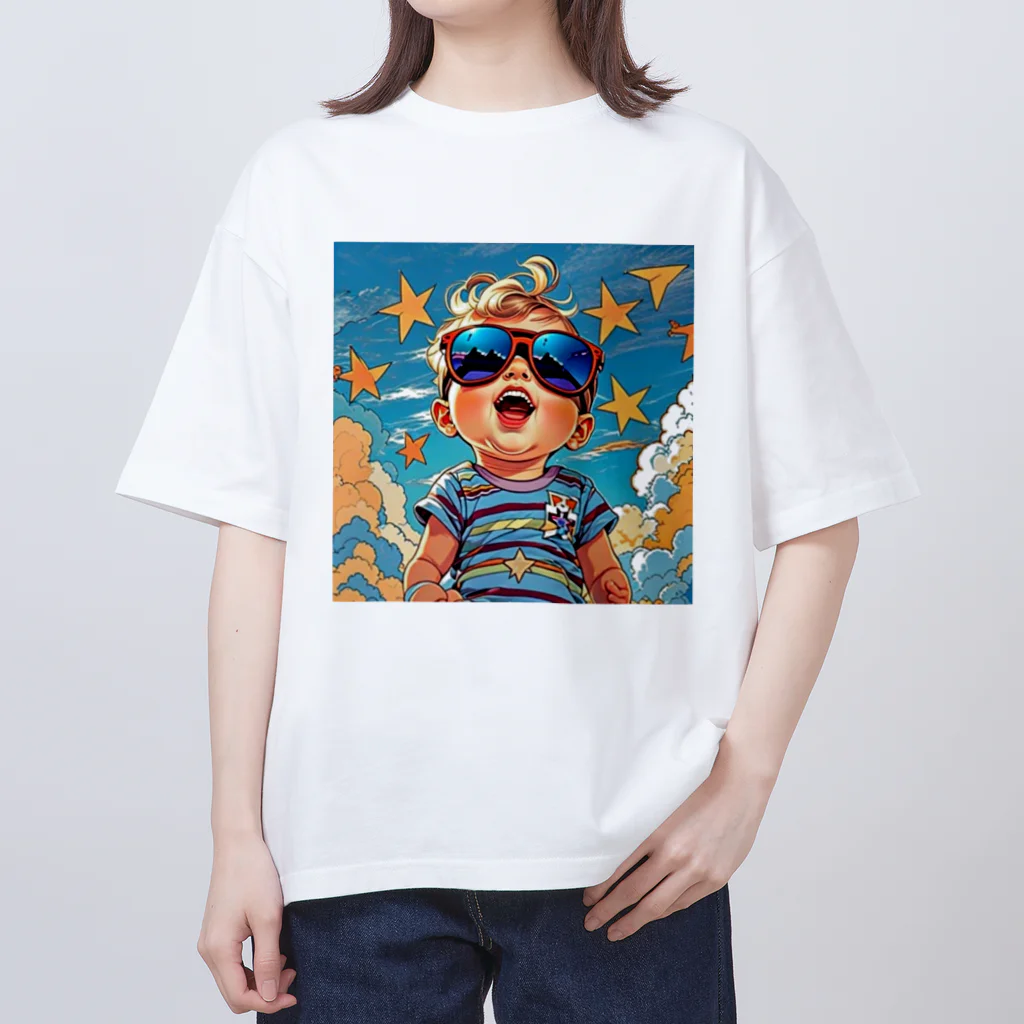 SOA  Designのfunky baby Oversized T-Shirt