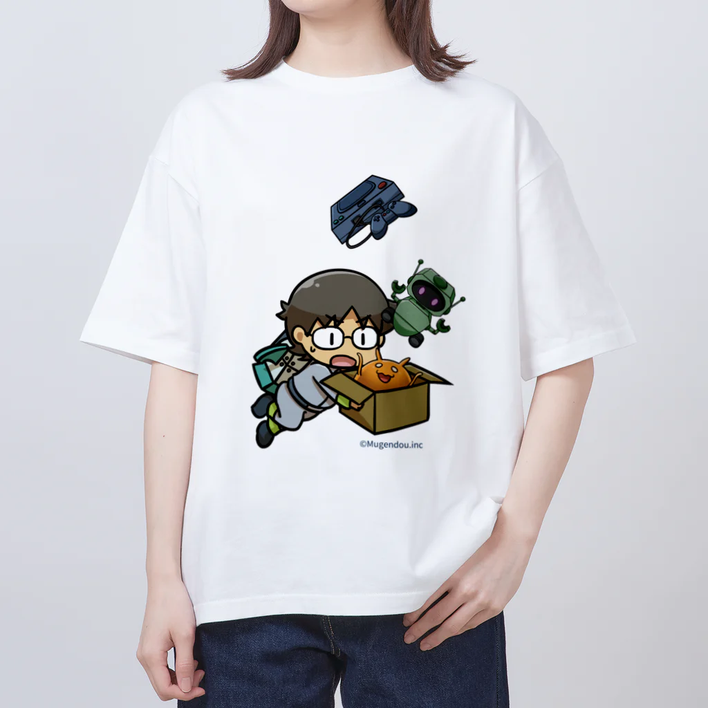 Mugendouのオタクキャッチ/オタクくんメインアート オーバーサイズTシャツ