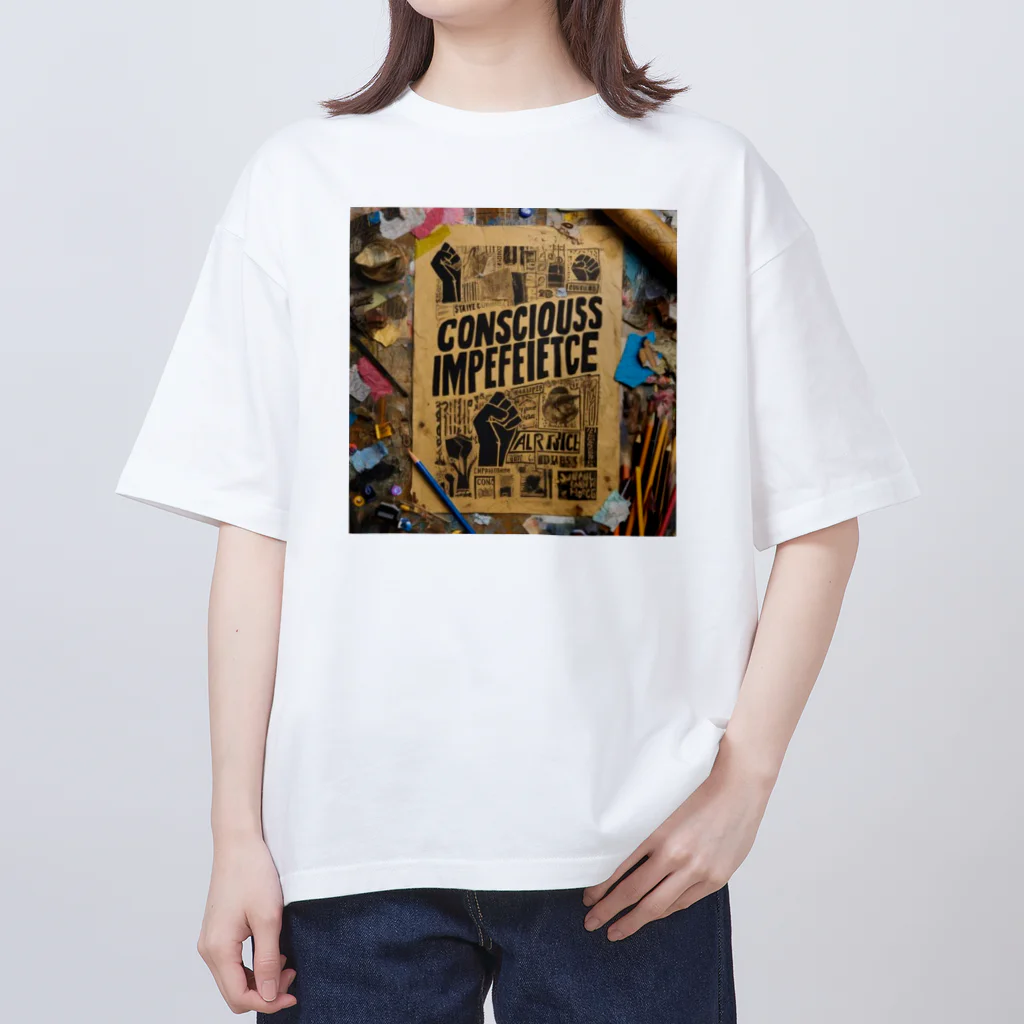 nuuartのアクティビスト美学と不完全 オーバーサイズTシャツ