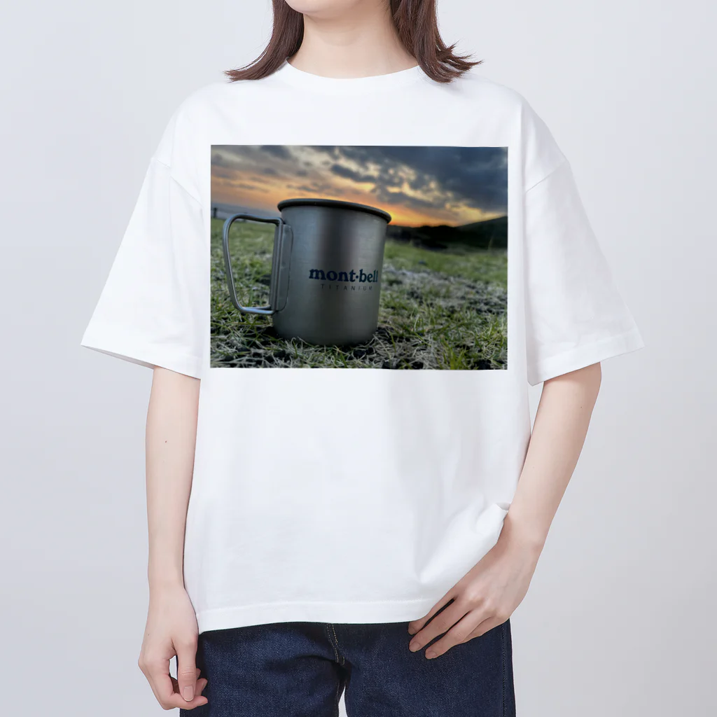 misawashopの島の夕焼け Oversized T-Shirt