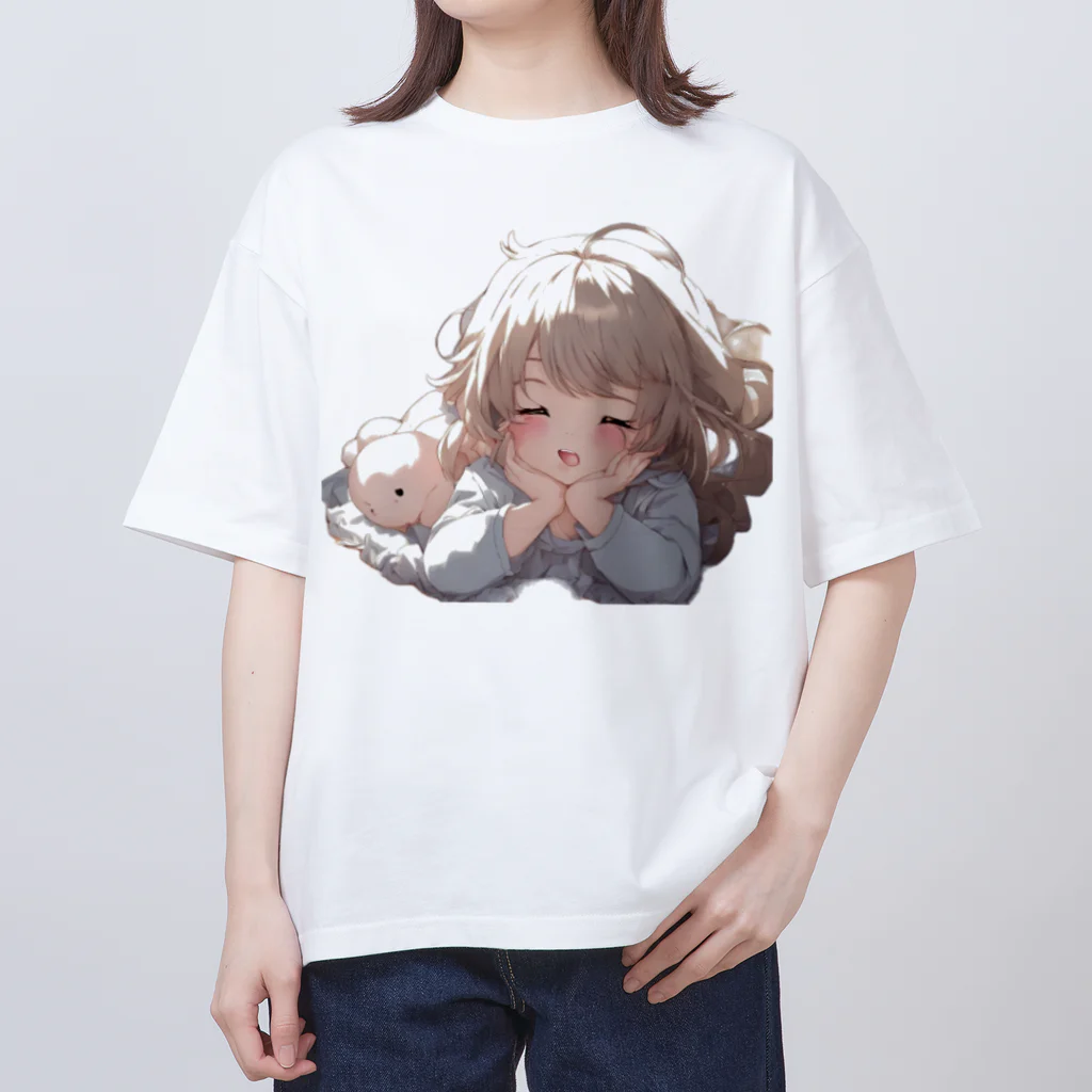 G-EICHISの眠れない夜の可愛い少女 Oversized T-Shirt