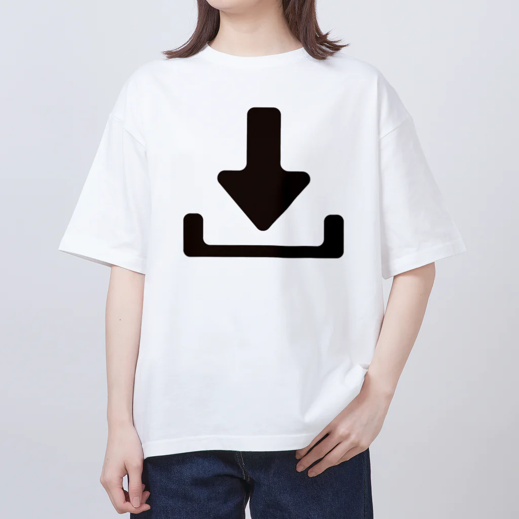 amakara_のダウンロードアイコン Oversized T-Shirt