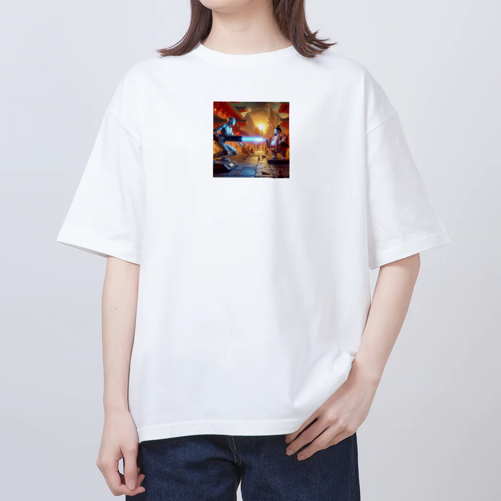 OTIRUBUTUBUTUのAI対お相撲さん4 オーバーサイズTシャツ