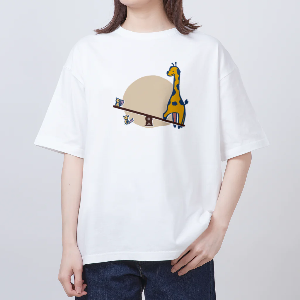 sb&colorのシーソー Oversized T-Shirt