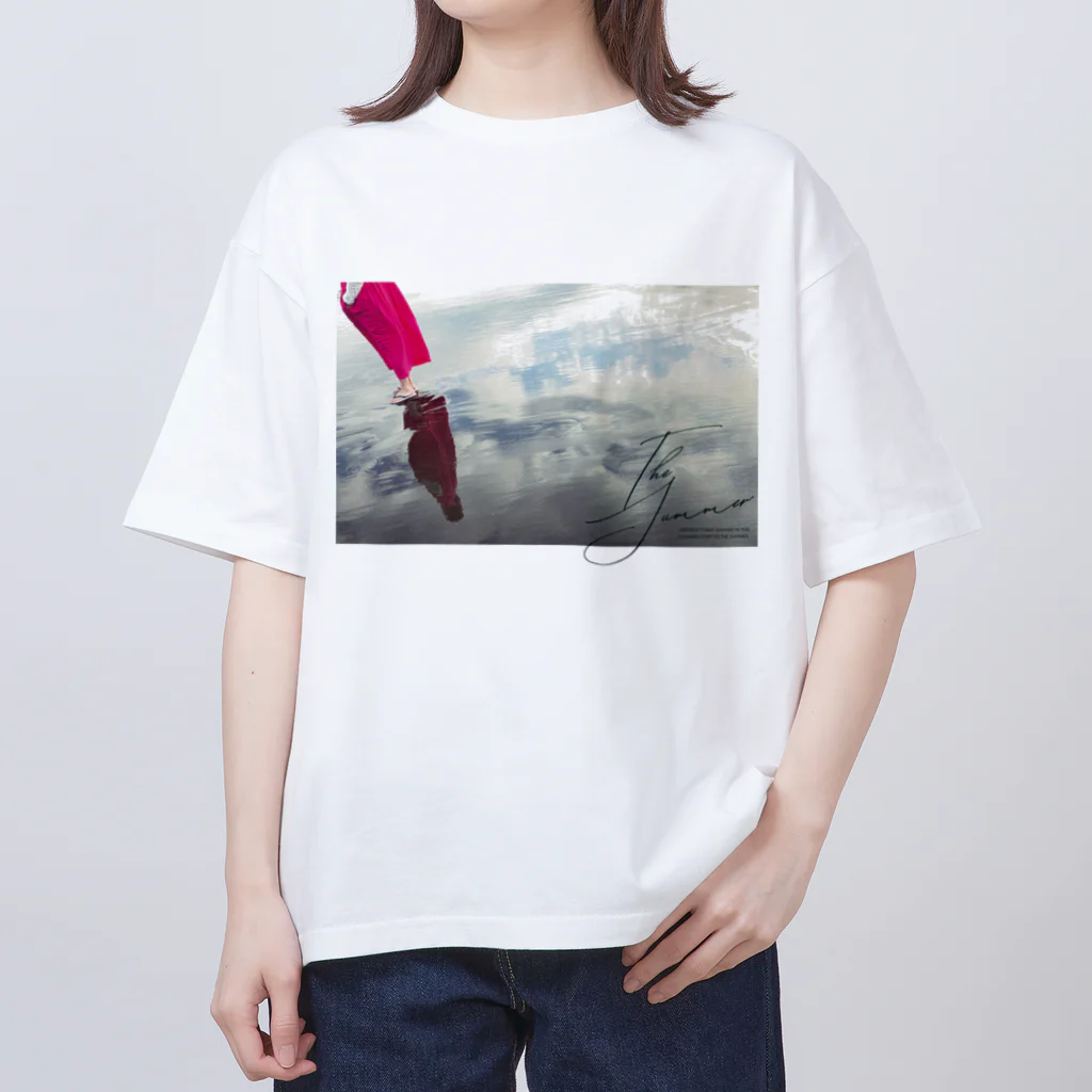 みずいろのときのナツT 001 Oversized T-Shirt