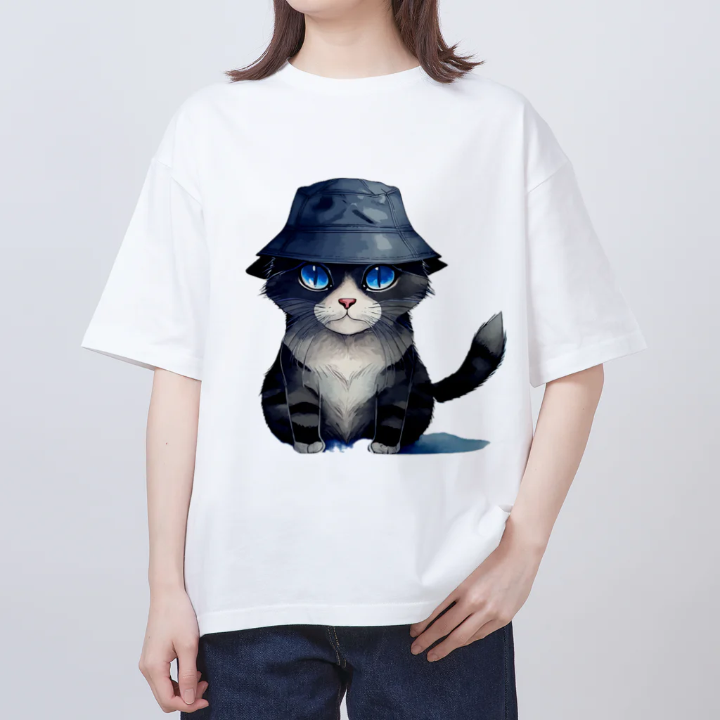 Fun_Qのバケハ猫 Oversized T-Shirt