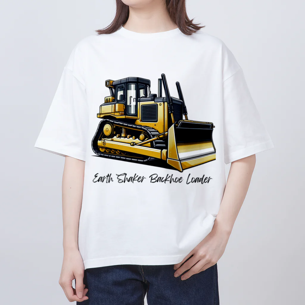 チェリモヤの建設の達人 働く車 02 オーバーサイズTシャツ