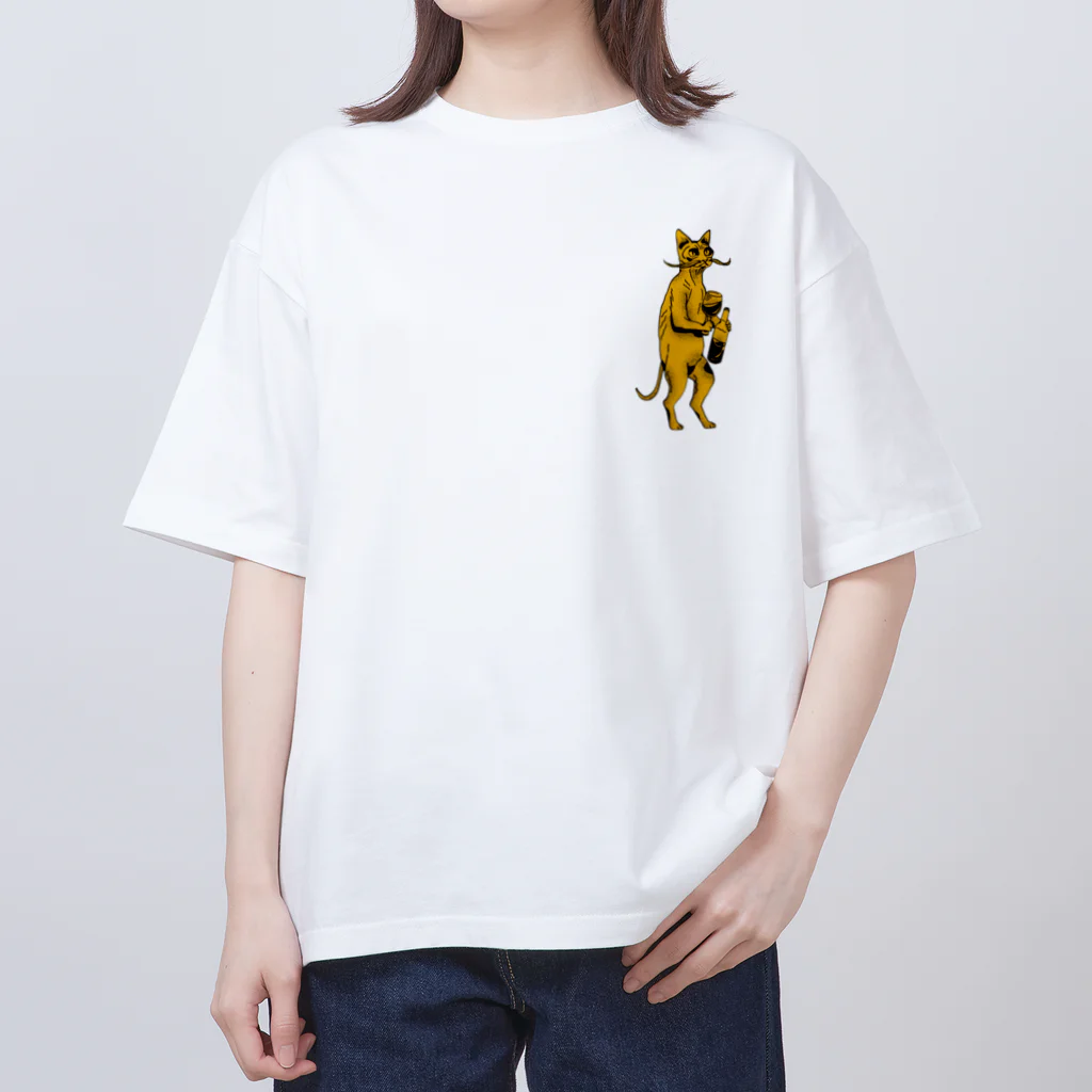 Stellar Companyのドラケン・キャット Oversized T-Shirt