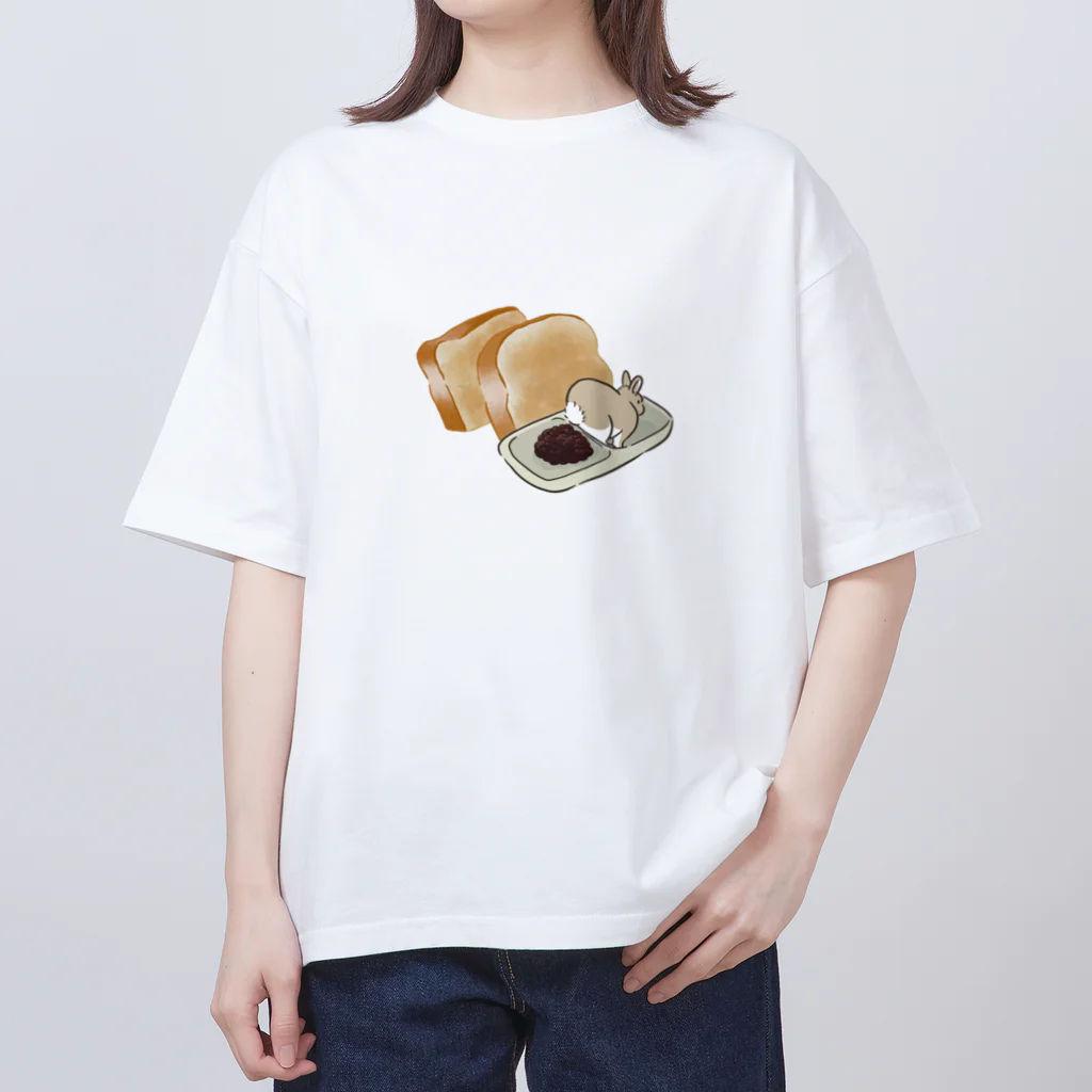 スタジオレッキスの小倉トーストに変身！うさぎ オーバーサイズTシャツ