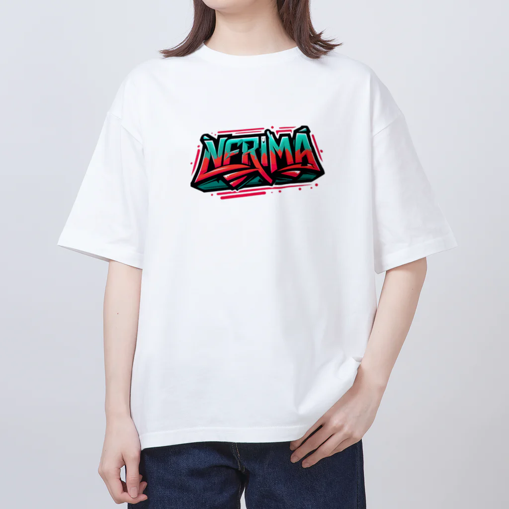 ore-journalのHipHopのグラフィティのロゴ「NERIMA(練馬)」 Oversized T-Shirt