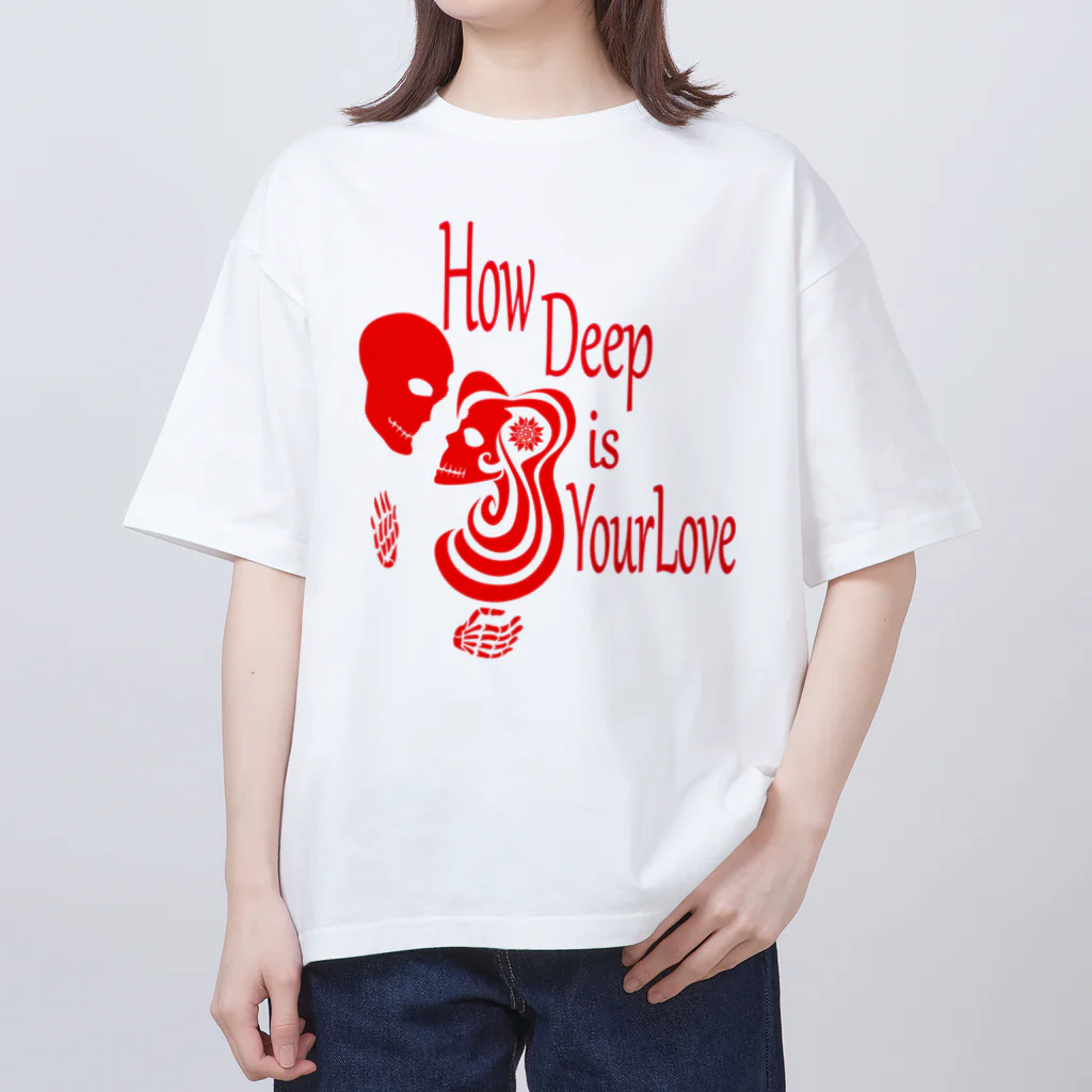 『NG （Niche・Gate）』ニッチゲート-- IN SUZURIのHow Deep Is Your Love（赤） Oversized T-Shirt