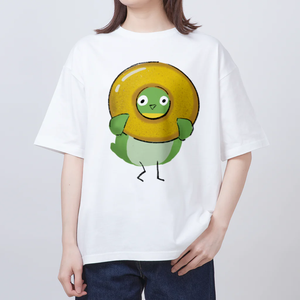 monomawaruのメジロとドーナツ  Oversized T-Shirt