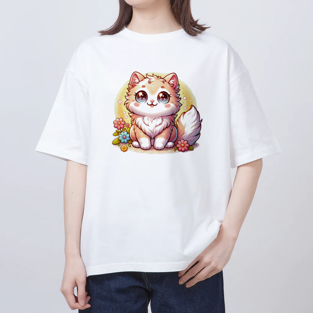 Nekko…🐾の可愛いにゃんこちゃん オーバーサイズTシャツ