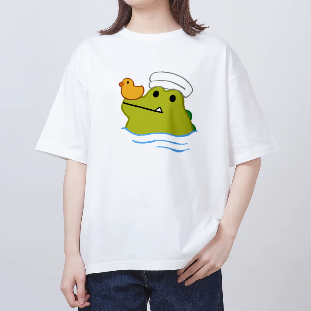 わりとせまいショップのblobwani(お風呂) オーバーサイズTシャツ