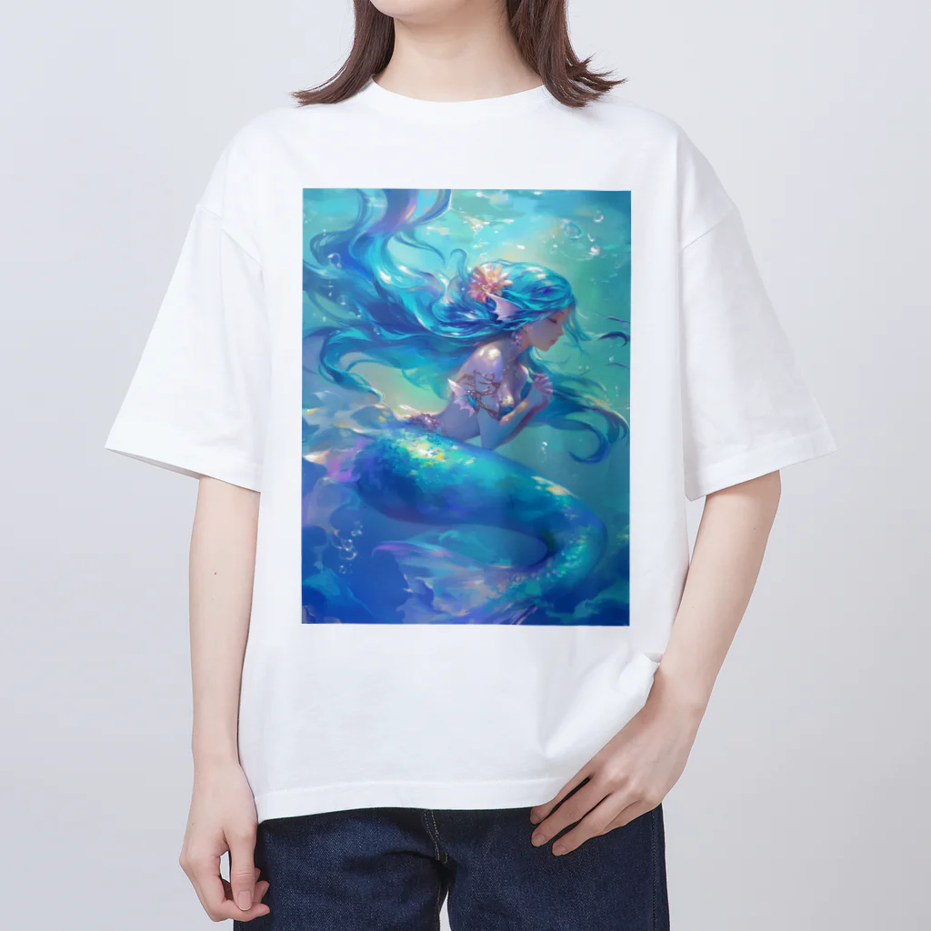 AQUAMETAVERSEの大切な人を想う人魚姫　7883 Oversized T-Shirt