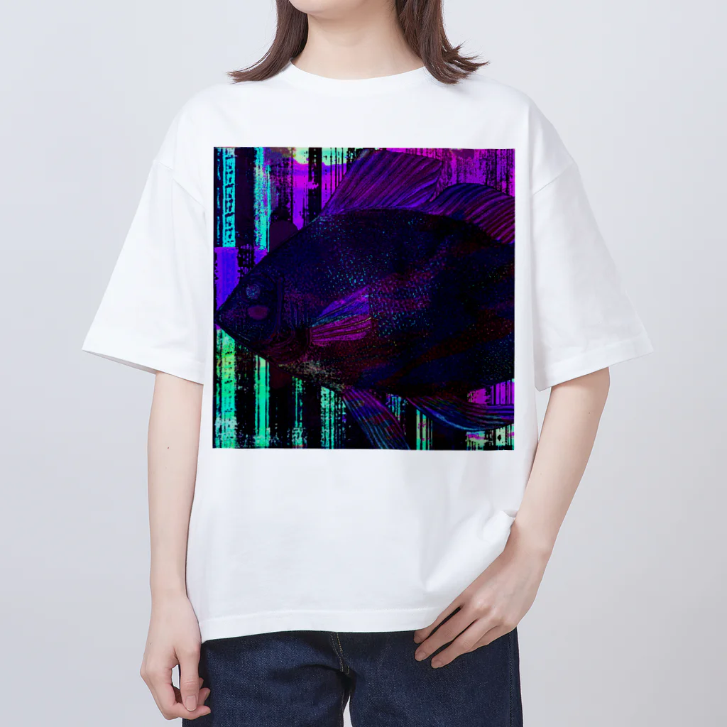 水草の六月を泳ぐ魚 オーバーサイズTシャツ