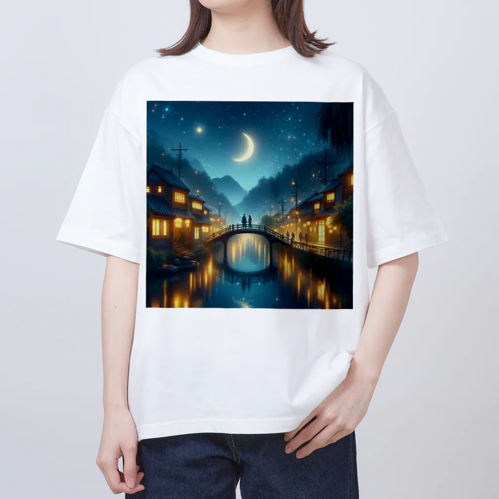 Rパンダ屋の「冬風景グッズ」 Oversized T-Shirt