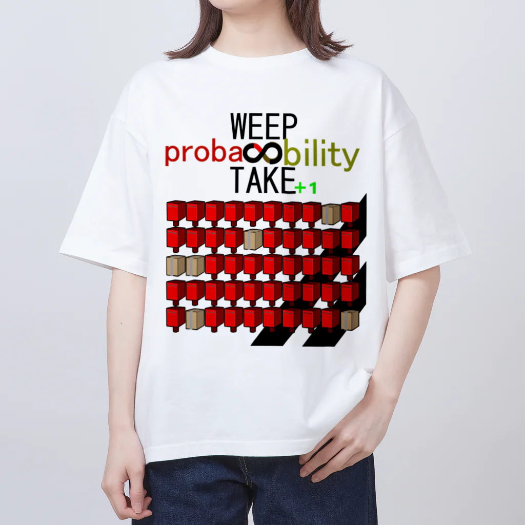 HADAKAGEKKO(WEEP＆TAKE)のWEEP＆TAKE probability オーバーサイズTシャツ