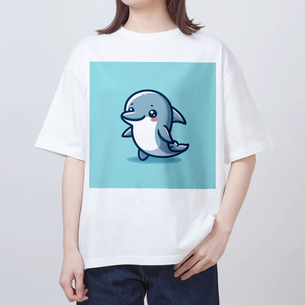 mh03のイルカのルカちゃん オーバーサイズTシャツ