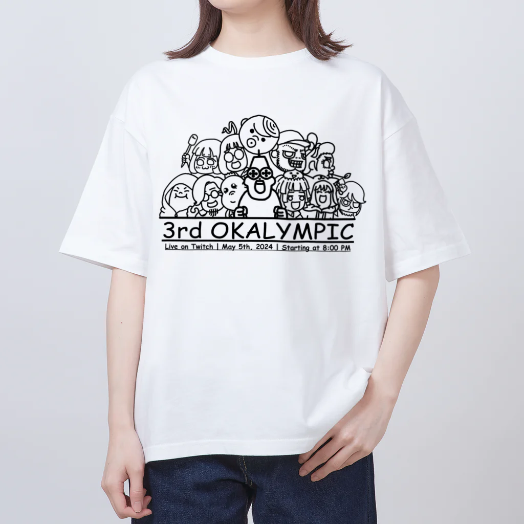 「岡様帝国」愛すべきグッズどものさんどおかりんぴっくせぴあー オーバーサイズTシャツ