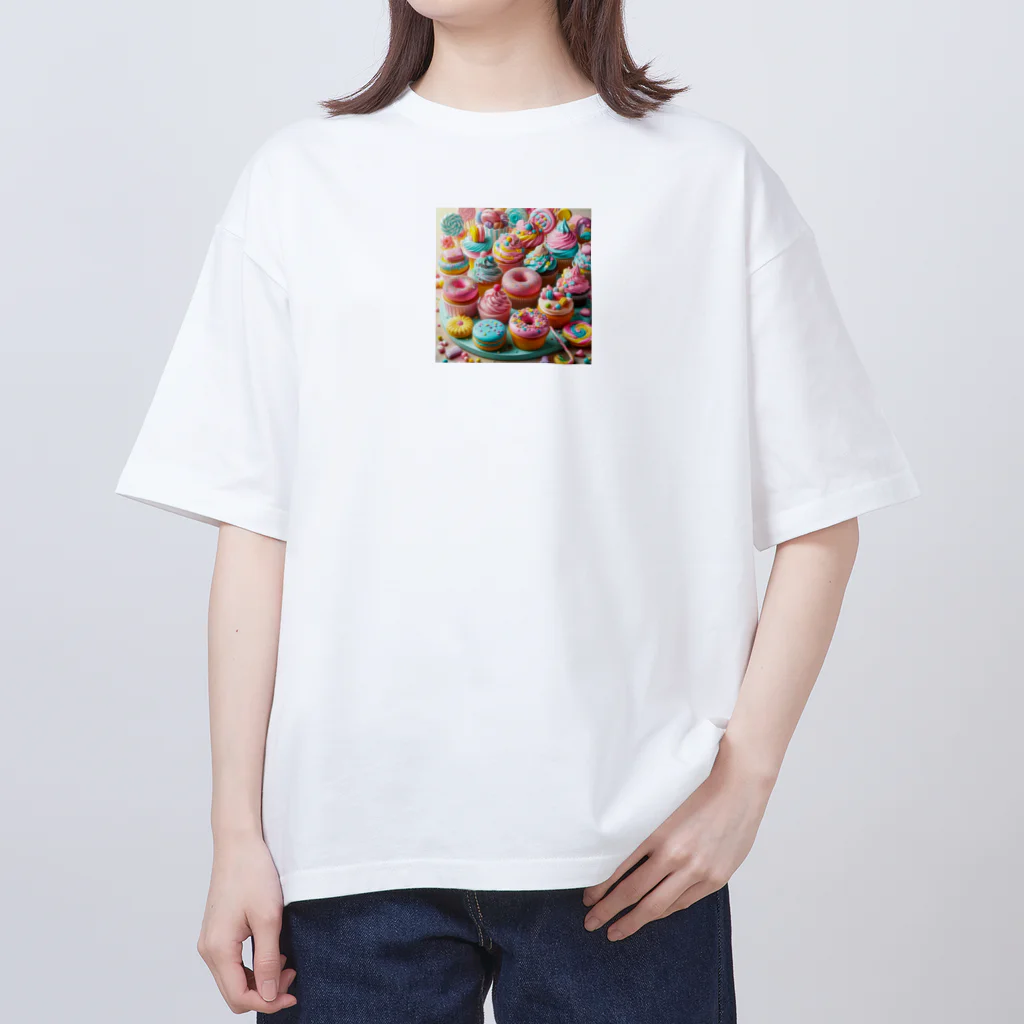 sweeshiiの甘くて美味しそうな洋菓子 Oversized T-Shirt