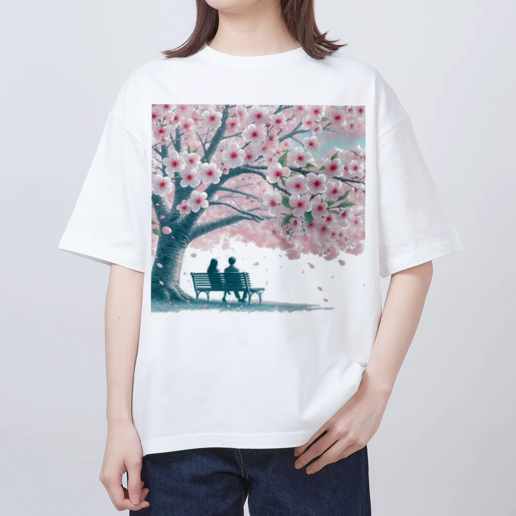 Rパンダ屋の「春風景グッズ」 オーバーサイズTシャツ