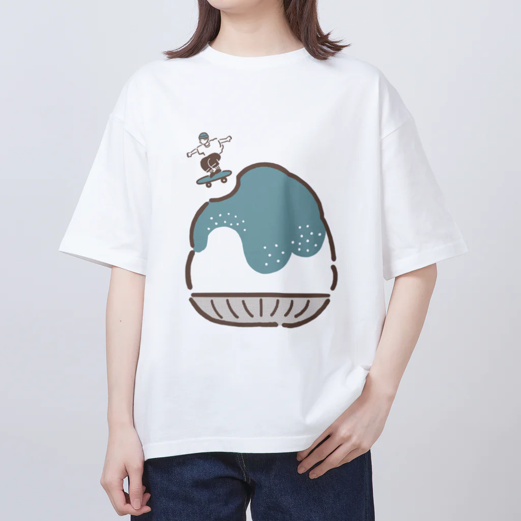 ぴー助（さいとうぴー）のトケナイカキゴオリ～チョコミント～ オーバーサイズTシャツ