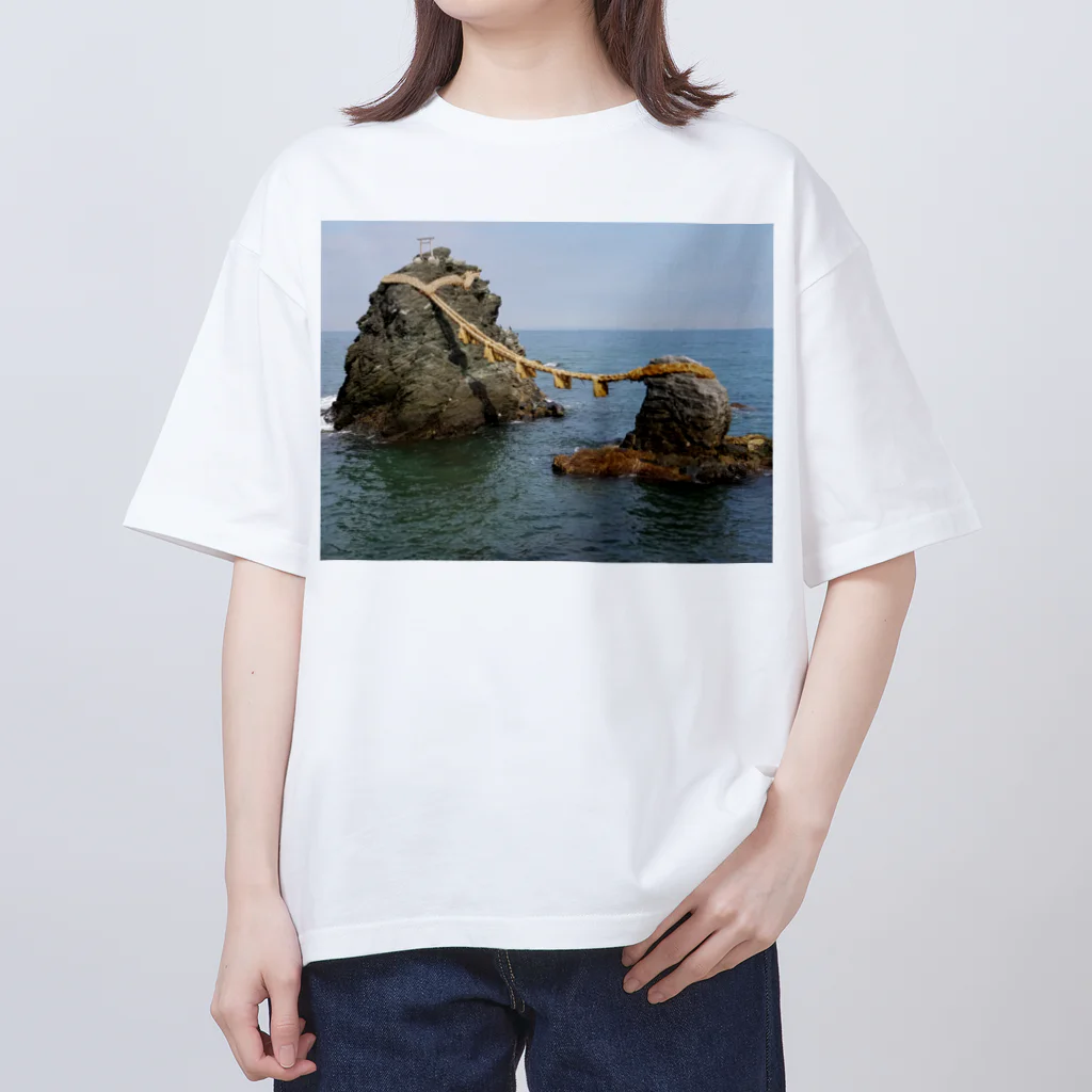 amaterasu358800の夫婦岩 オーバーサイズTシャツ