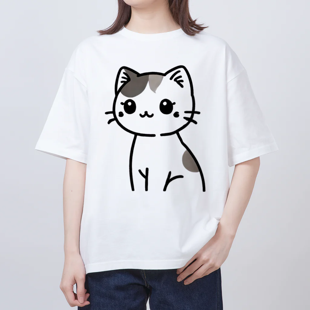 チェリモヤのみけねこ Oversized T-Shirt