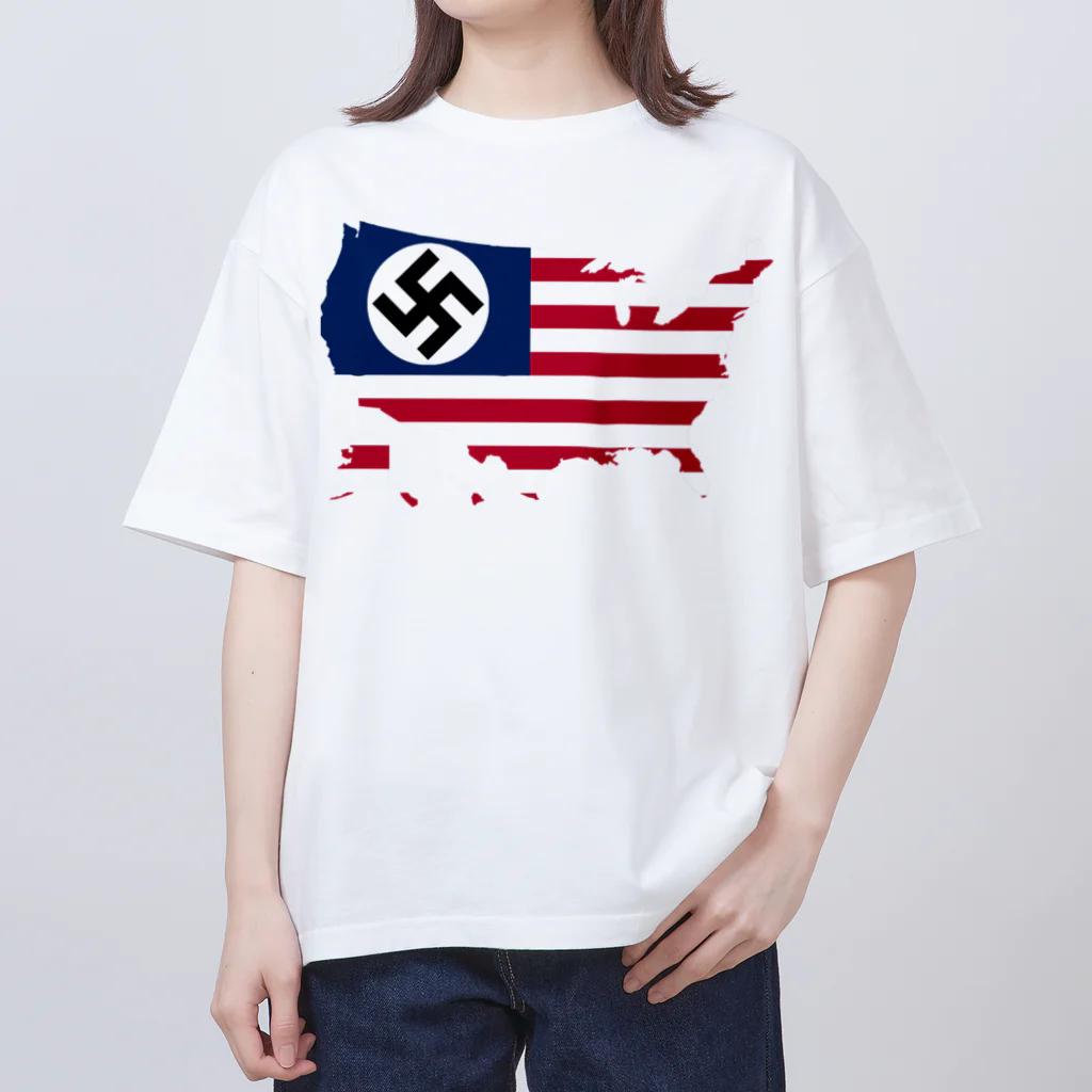 ヨシアスss武装親衛隊大将(ナチ党員幹部)のアメリカ国旗 Oversized T-Shirt