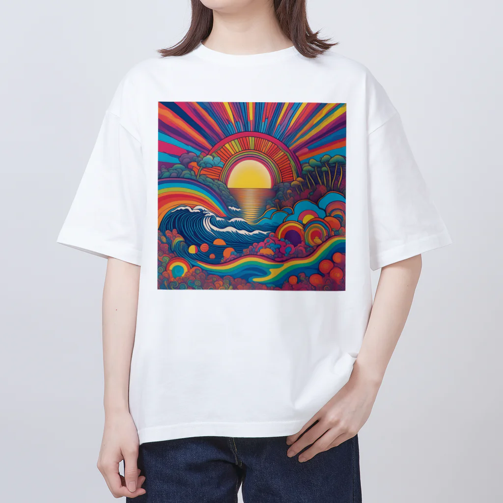 poniponiのアートポップな夏 Oversized T-Shirt