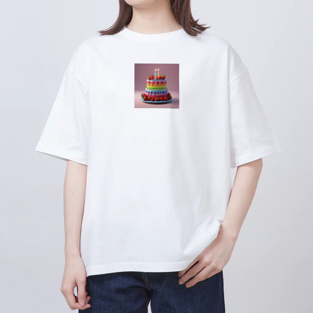 さくまドロップスのレインボーケーキ Oversized T-Shirt