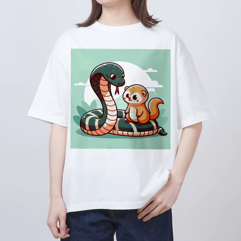 春薫杜のグースとコッピー Oversized T-Shirt