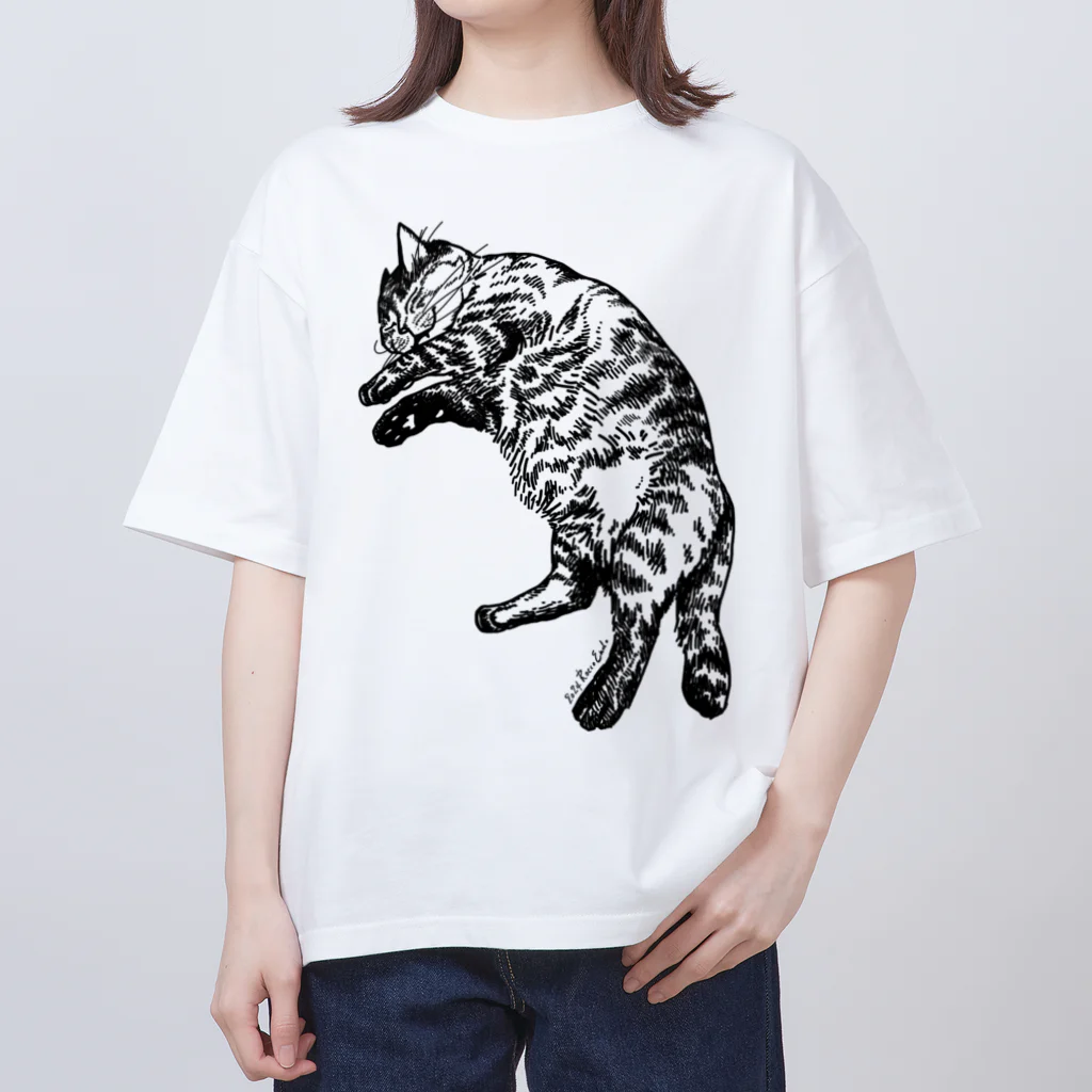 エンドロッコのお店のぴーすふるスリープbyねこ Oversized T-Shirt