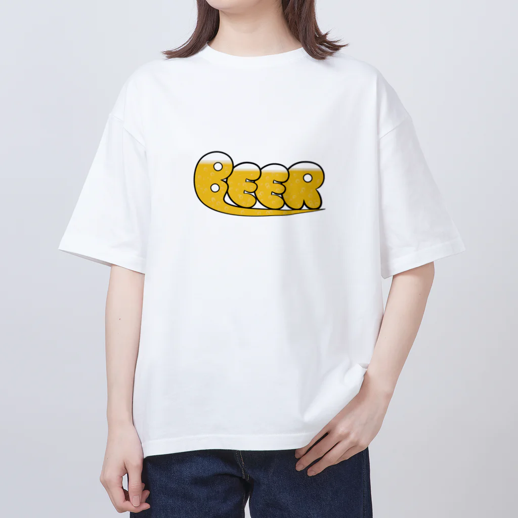 air23johnのビール オーバーサイズTシャツ