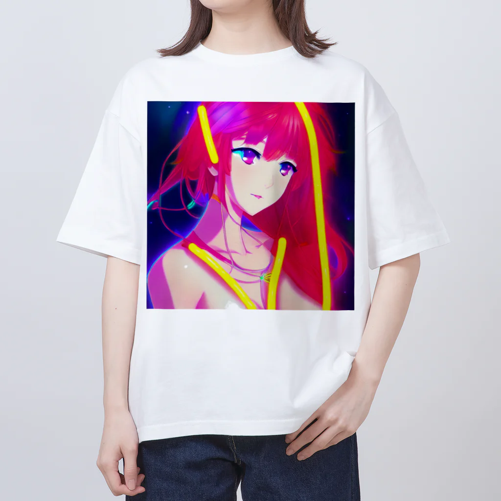 きゅぴきゅぴガールのきゅぴきゅぴ★高貴な宇宙系美女ガール オーバーサイズTシャツ