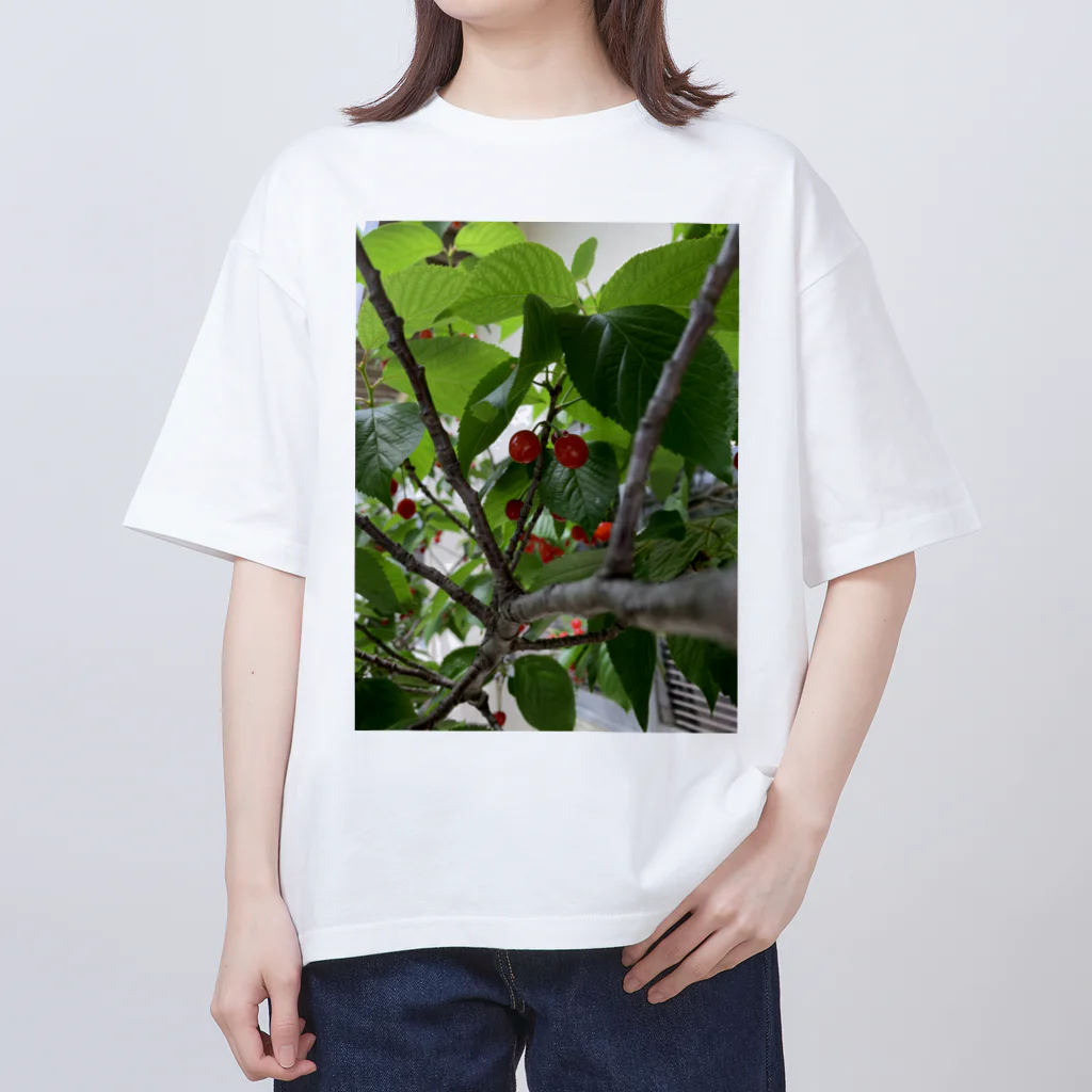 daikoku816のさくらんぼ🍒 Oversized T-Shirt