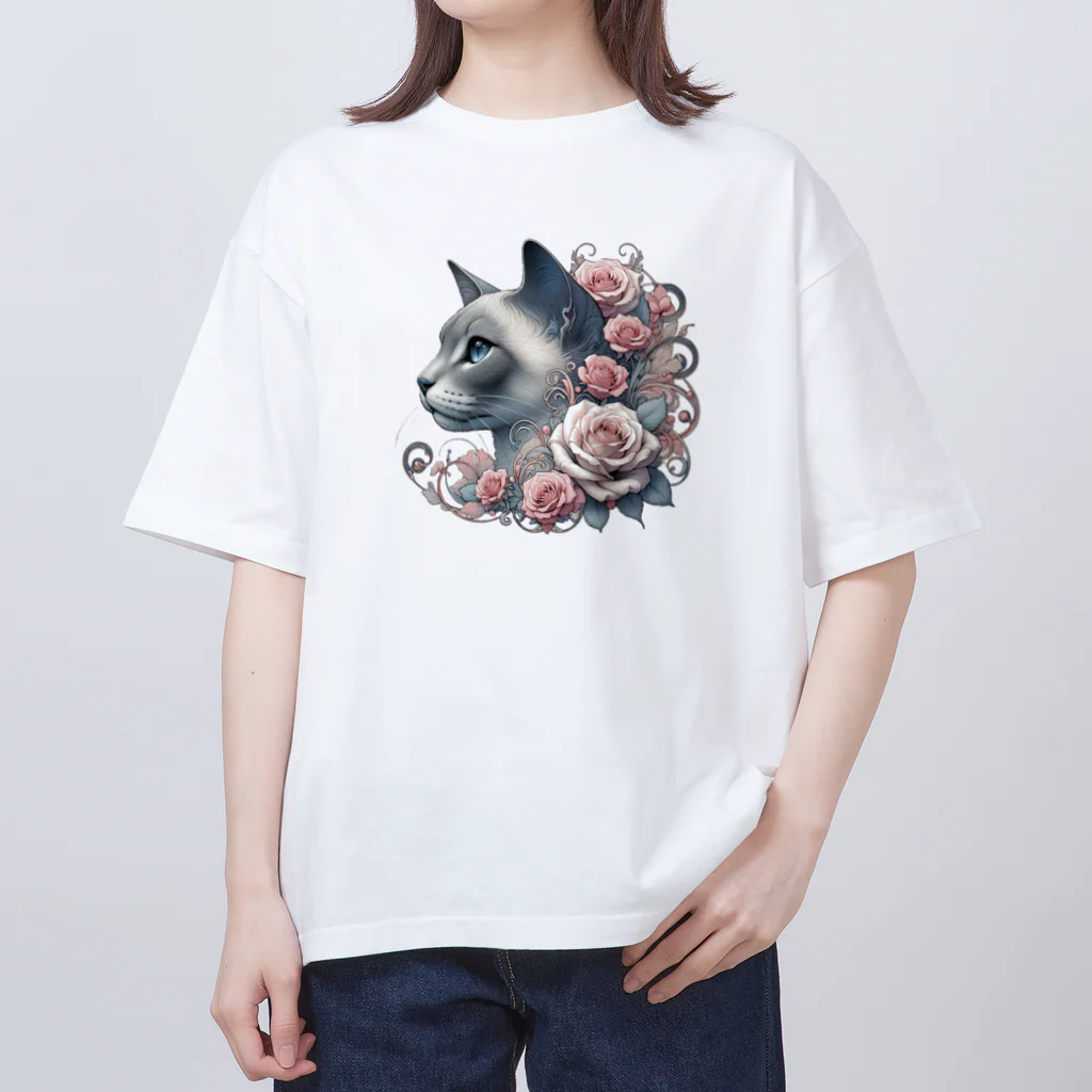 An_Momoのバラ猫ちゃん🌹 オーバーサイズTシャツ