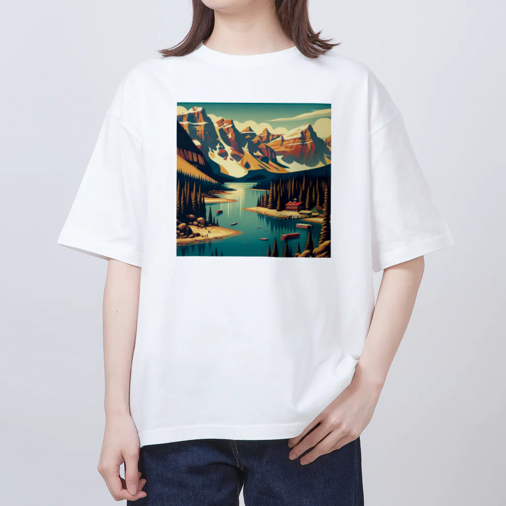 aircooled3のザ カナダの自然 観光地 3 Oversized T-Shirt