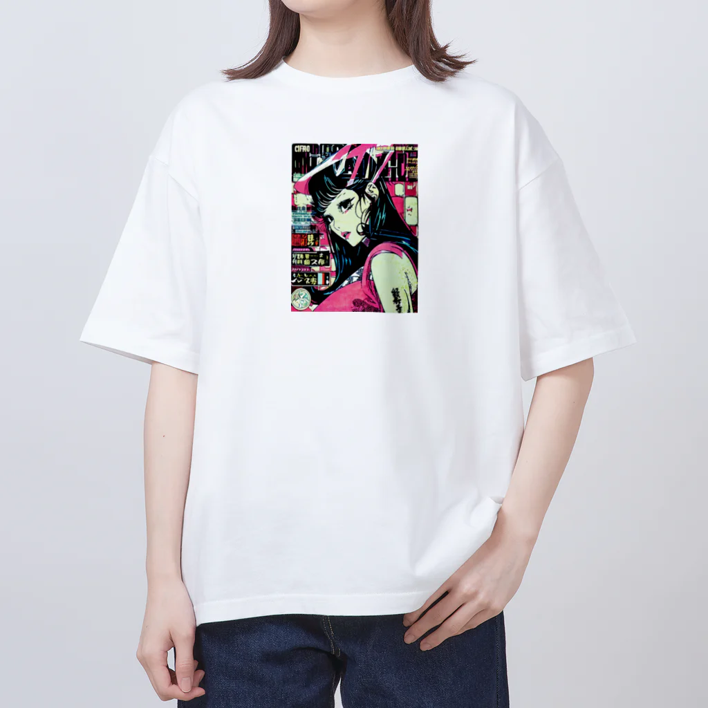 よかとロックのシティポップガール・ナナ Oversized T-Shirt