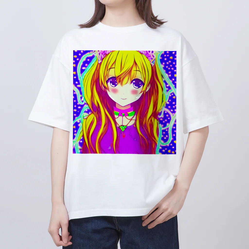 きゅぴきゅぴガールの金髪優しげ★きゅぴきゅぴガール Oversized T-Shirt