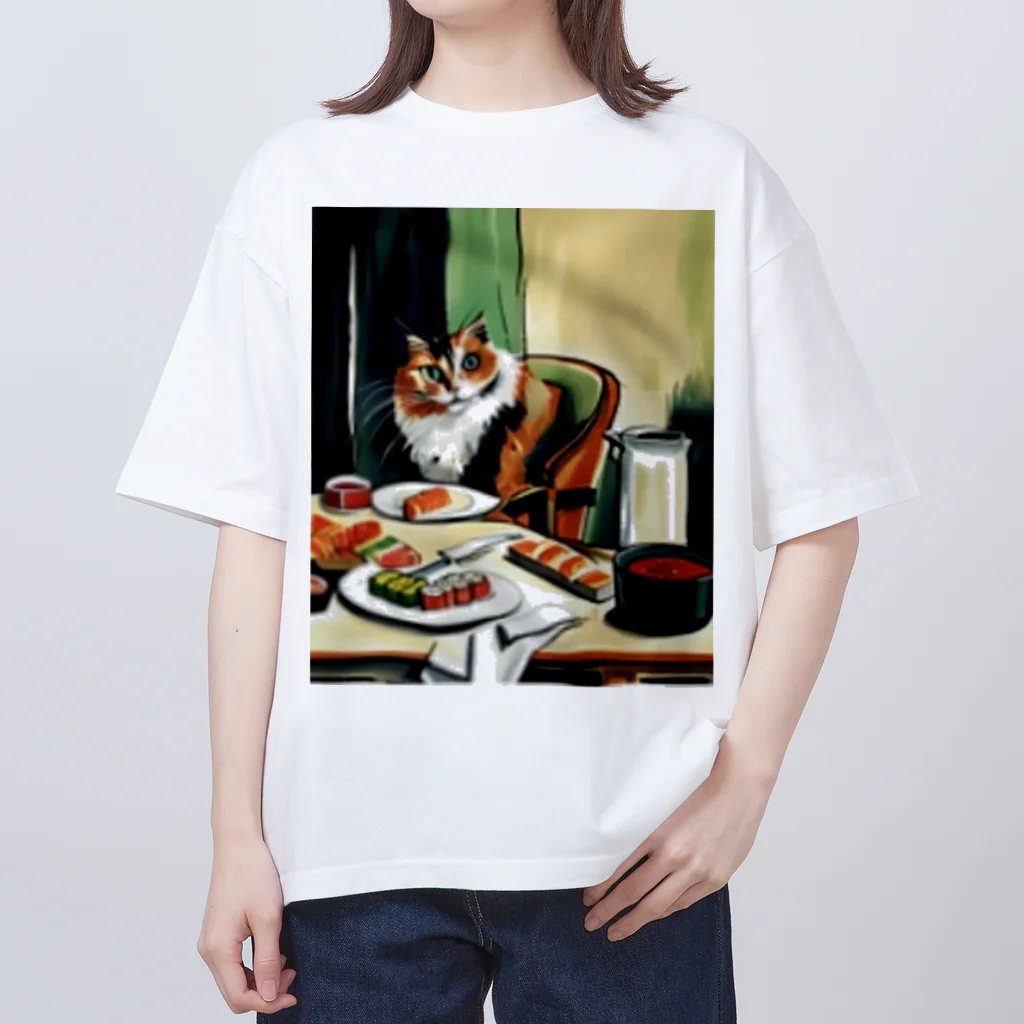 Ppit8のI love Sushi!! オーバーサイズTシャツ