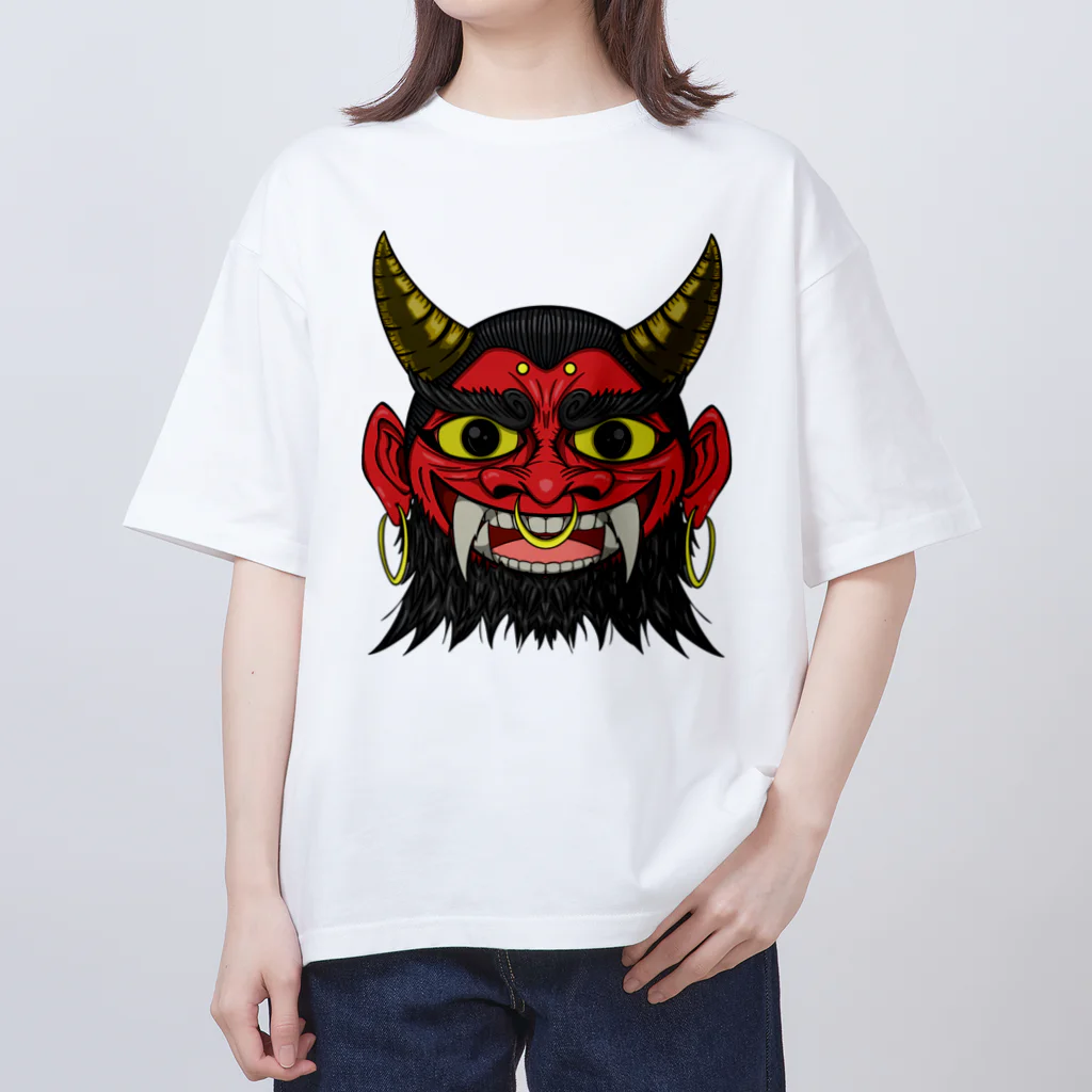 FacefacefacesのRed ogre face Oversized T-Shirt