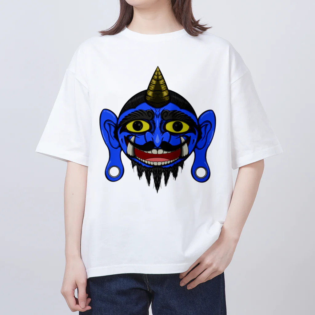 FacefacefacesのBlue ogre face Oversized T-Shirt