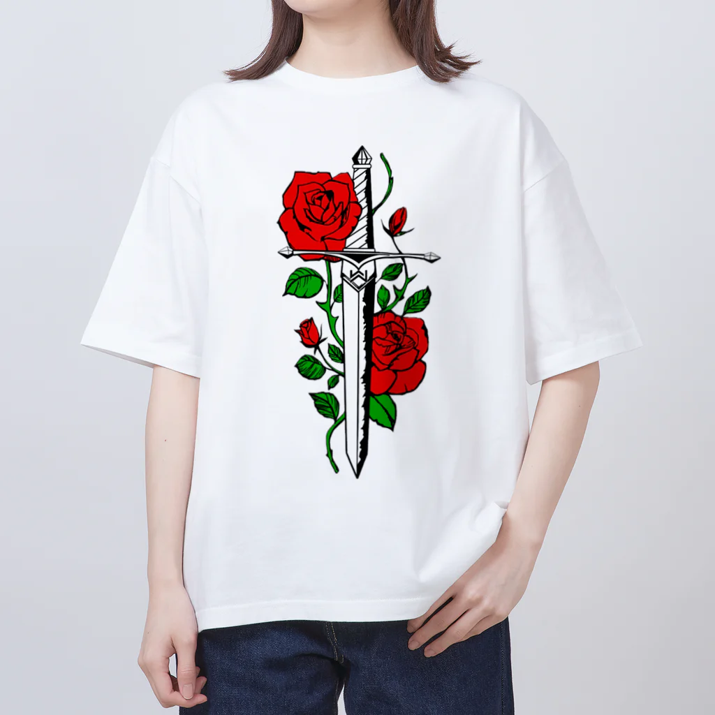 micyorina shopのmicyorina 「logo」RED 一部しんのすけ Oversized T-Shirt